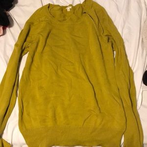 J crew shoulder zip sweater